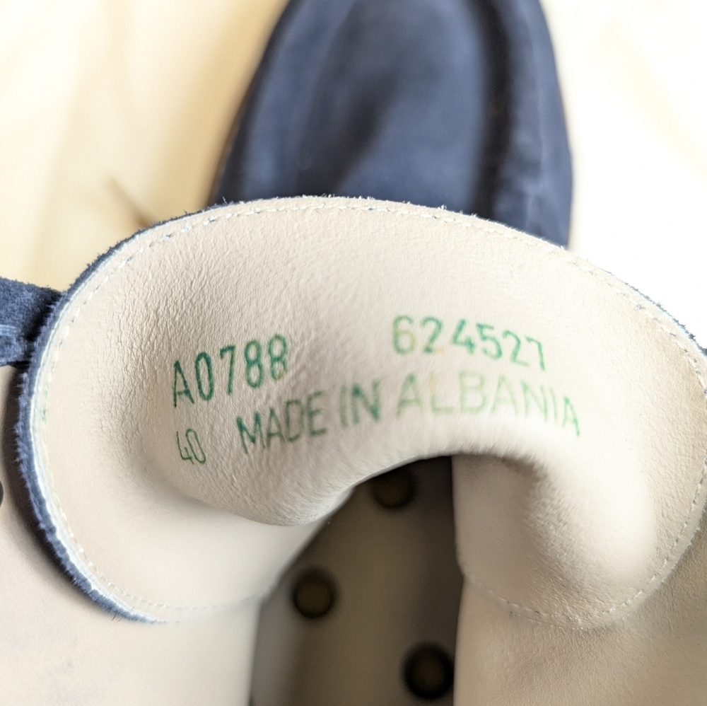 Boden Suede Gowrie Ankle Lace Up Boots Blue Size EU40 (9) Like New! - Picture 7 of 9